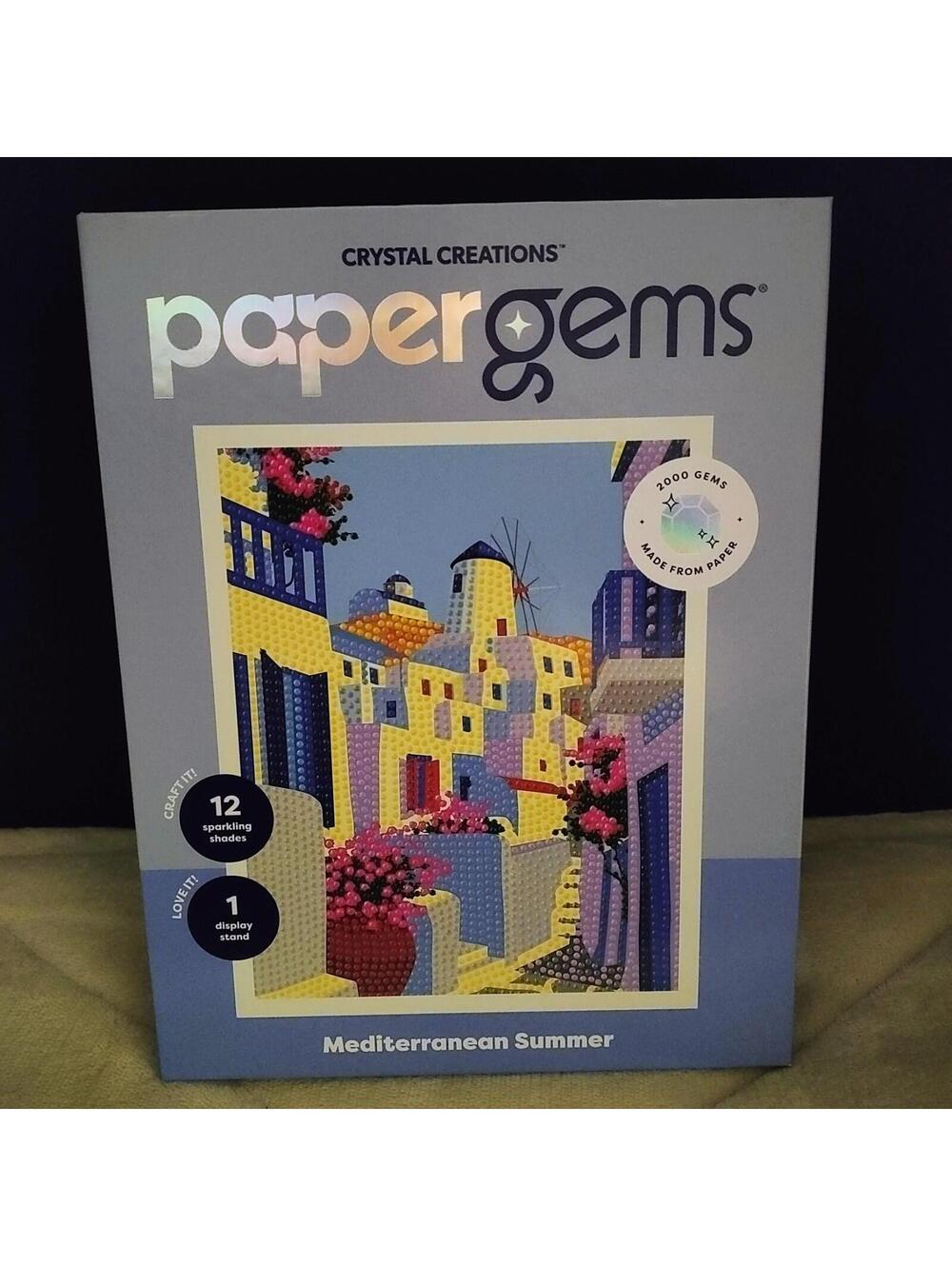 Hinkler Crystal Creations PAPER GEMS, 2000 SPARKLING GEMS MADE FROM PAPER NEW